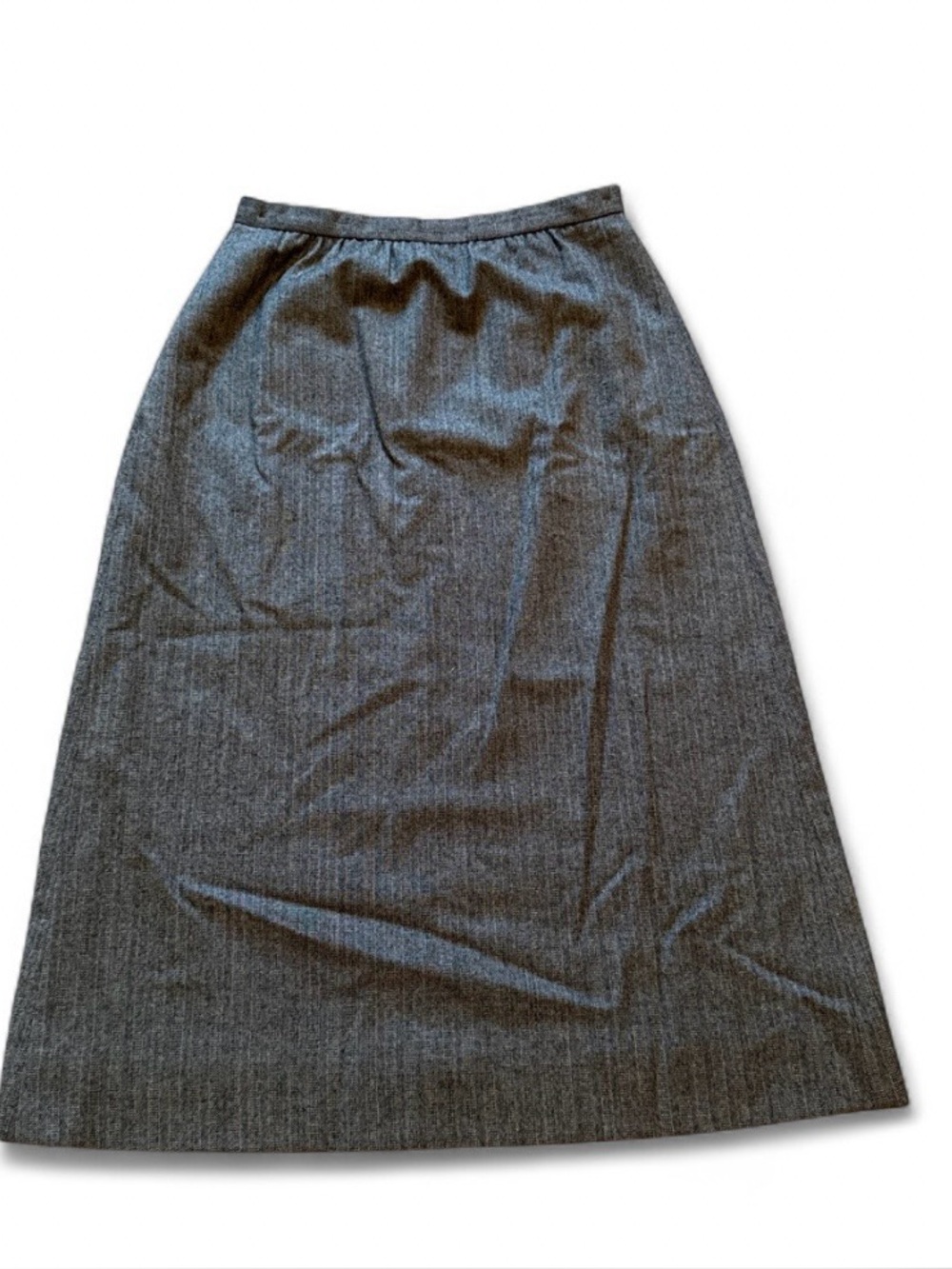 90s pinstripe midi skirt